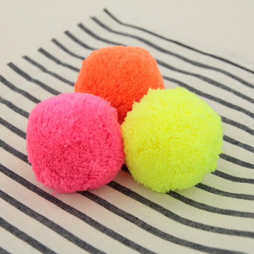 Pom Pom Pom Pong Pong Pong Pyong Pyong 熒光色 5cm 3 種