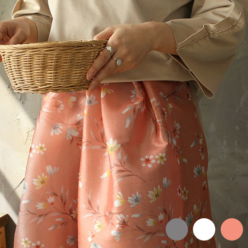 韓服布料Yenim Poly Hanbok Cloth Cheolrick Flower花卉圖案3種
