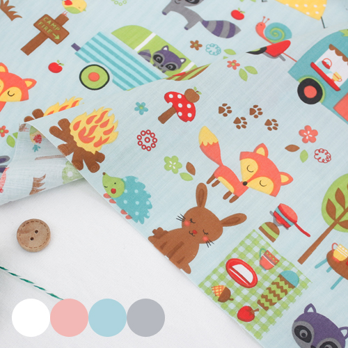 棉混纺森林露营车4种