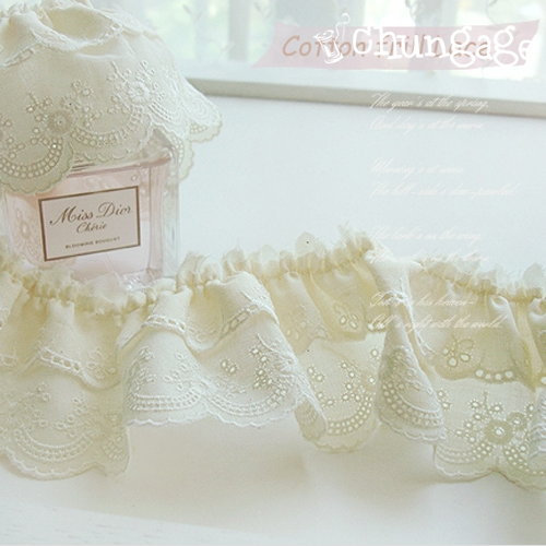 蕾絲布料Embery Lace Cloth 返回草 roid006 薰衣草 Natural Natural