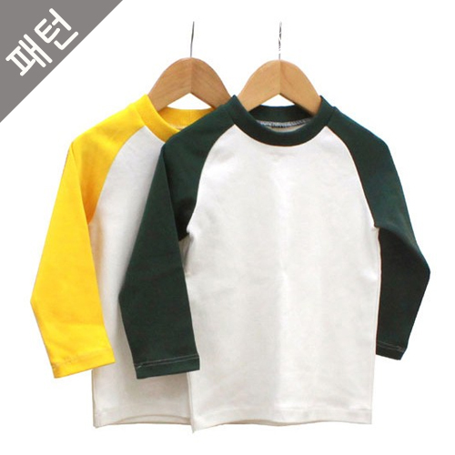 图案 儿童 T 恤 基本款 T 恤图案 Raglanty Clothes 图案 P061