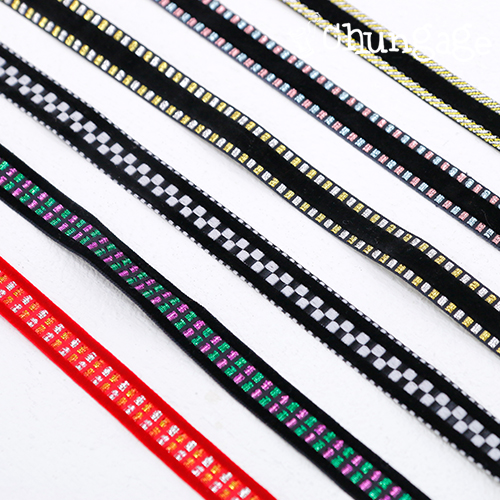 綿 Velvet String Velvet Stitch Ribbon Tape 15mm 6 Types