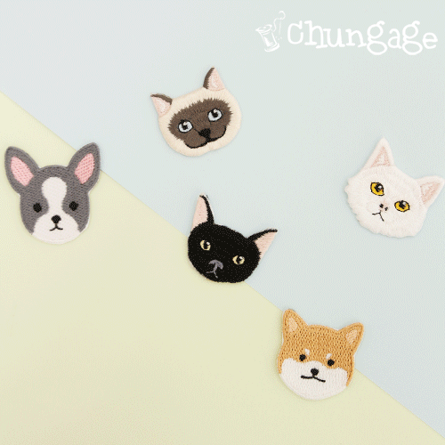 高級刺繡補丁熱封和筆 My Pet Face 5 種 81