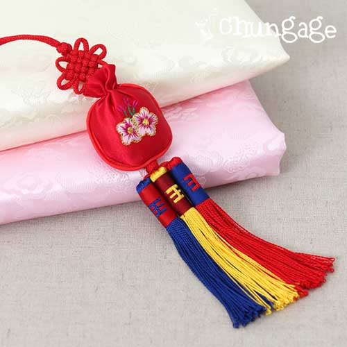 hanbok noligae 幸運袋紅色