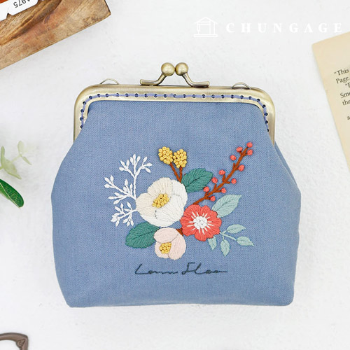 法式刺绣包 DIY Kit 化妆包 Laura Flower CH511853