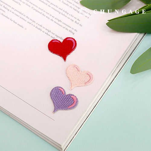 熱封華夫餅氣泡心刺繡補丁華夫餅3種093