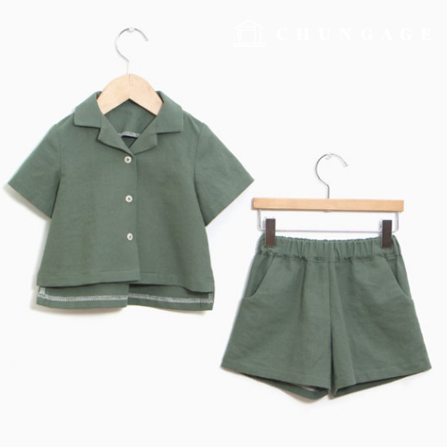 衣服製作衣服花樣 兒童上下套裝衣服花樣 P1099