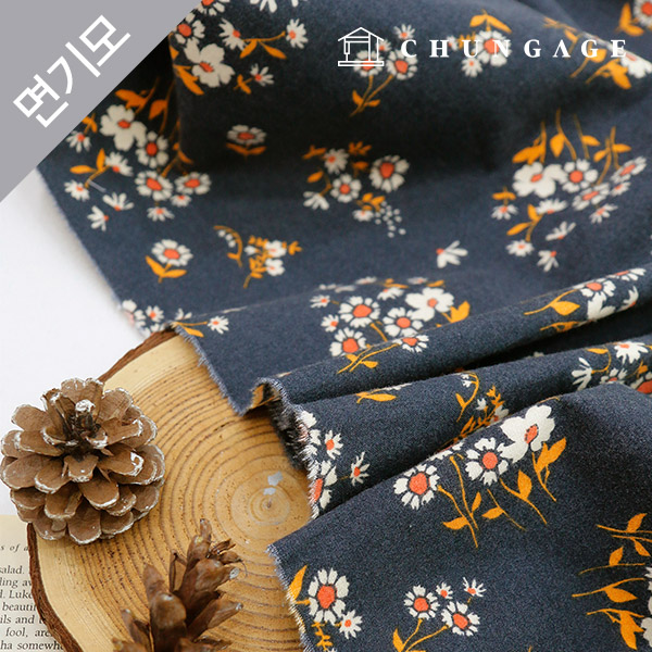 棉加絨超細纖維布料花卉圖案花卉布料20支秋季版