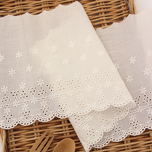 棉蕾絲布料刺繡蕾絲布R020花雨自然