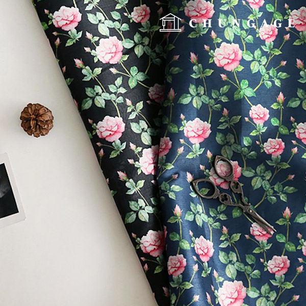 韓服布料花唱聚韓服布 Cheollic 花花卉圖案 2 種