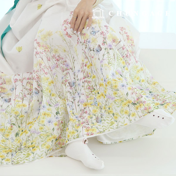 韓服布料Rev Poly Hanbok heollicflower Flower 圖071