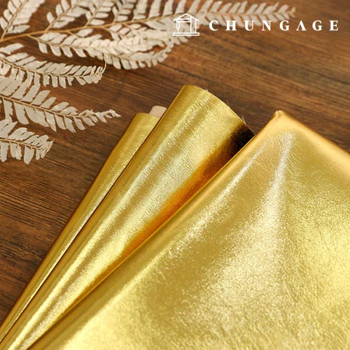 人造皮合成革布料寬切絲布料 Luxury29 Gold Color 8392