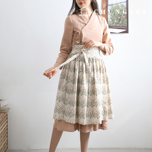 韓服圖案女用韓服Cheollik洋裝衣服製作融合腰裙女裝圖案P1583