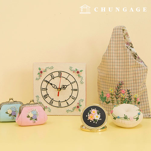 法式刺繡DIY套件包 刺繡教材 Proralli 胸針