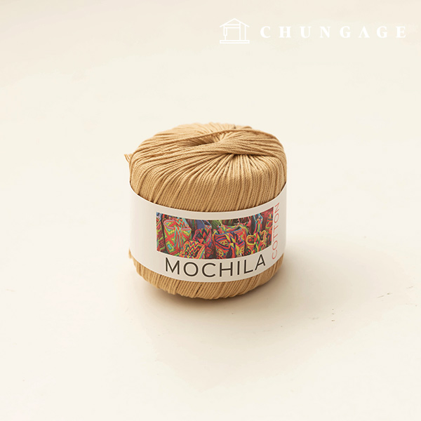 Mochila紗、棉紗、鉤編紗、紗線、焦糖 033