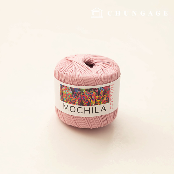 Mochila 紗、棉紗、鉤針紗、紗線、獨立粉色 043