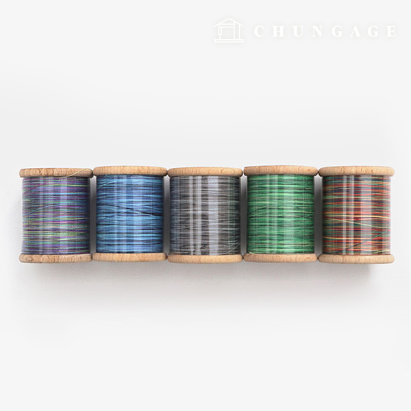 CH 彩虹線 縫紉機線 絎縫線 手工絎縫線 350m 5 種 56803