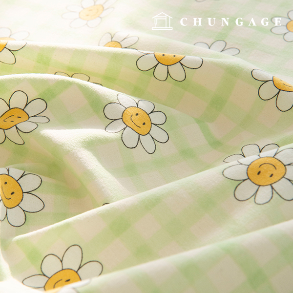 綿加絨冬季超細纖維布料花卉圖案花格子佈料快樂格子