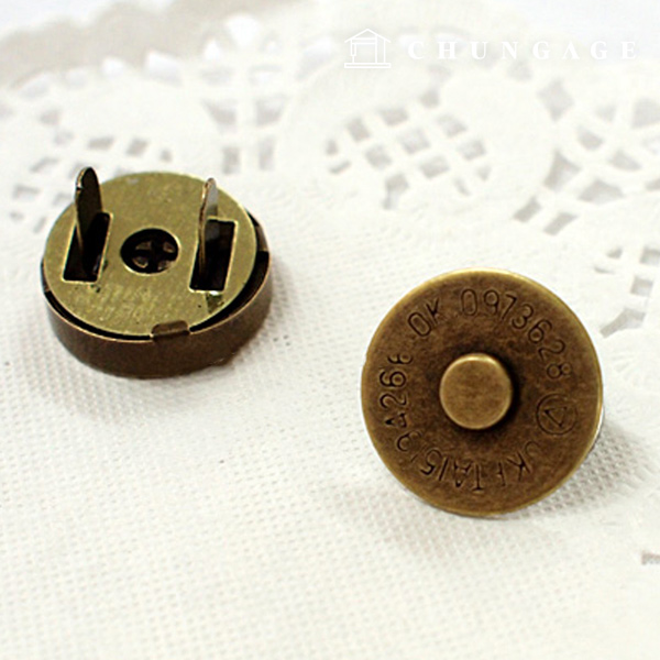 磁性按扣 14mm 青銅 2 個