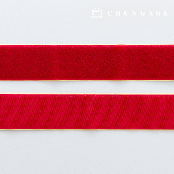 魔鬼氈黏性 50 毫米黏性魔鬼氈膠帶 1 件雙面紅色