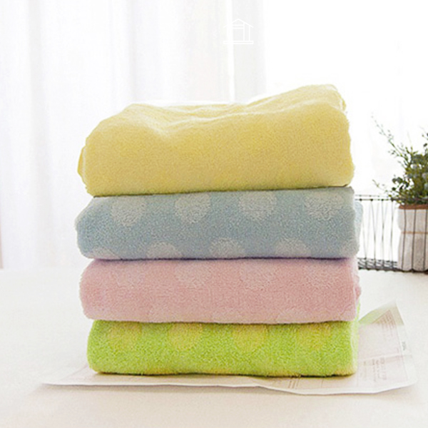 1 件成品竹毛巾 4 種竹粉彩毛巾