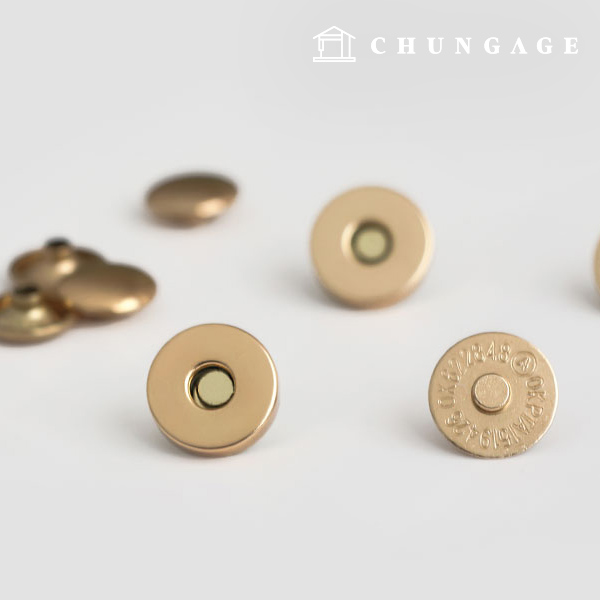 磁力扣環 鉚扣 14mm 金色 57032