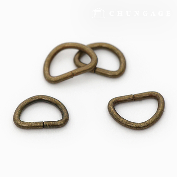 D戒指 包配件，包帶鏈接，原裝 10 毫米古董金 47449