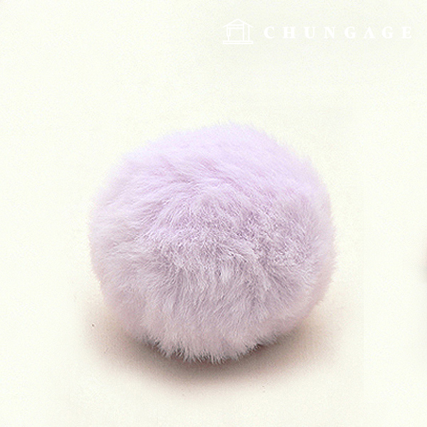 毛皮鈴鐺裝飾 pom pom poppyongsilmongsil 40mm 紅色 71382