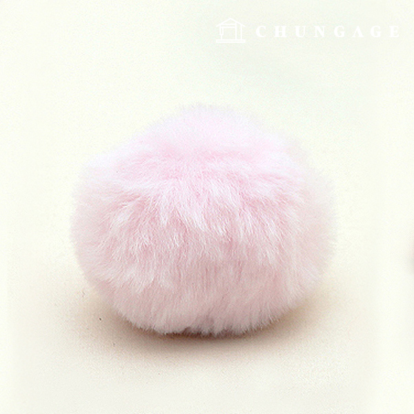 毛皮鈴鐺裝飾 pom pom poppyongsilmongsil 40mm 細色 71383