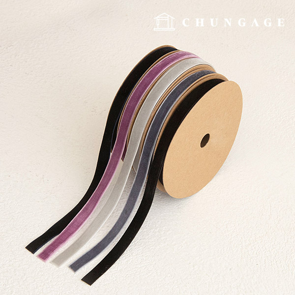 絲帶膠帶 單面絲帶 絲帶工藝 10mm 紫黑色 5種