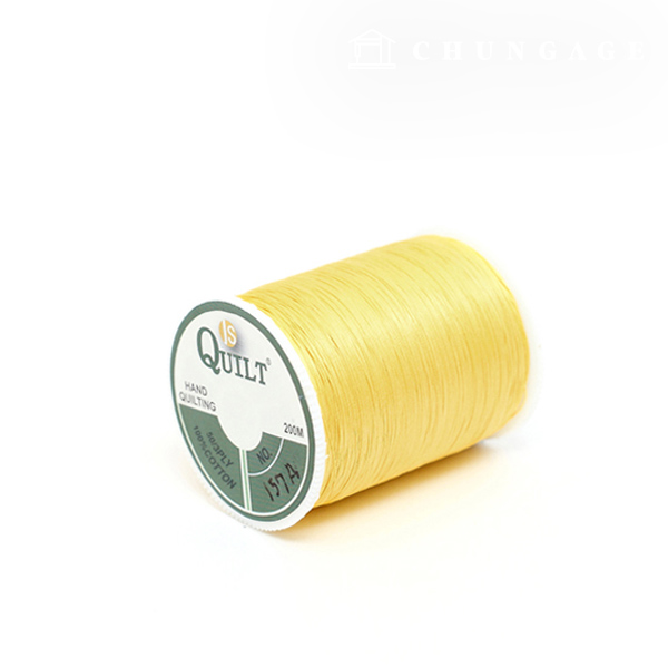 絎縫線，手工絎縫線，用於手工縫紉，基本型 157A 黃色 71562
