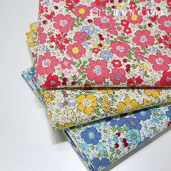 綿織物綿40支寬幅花卉圖案織物花織物花園派對 3 種類型