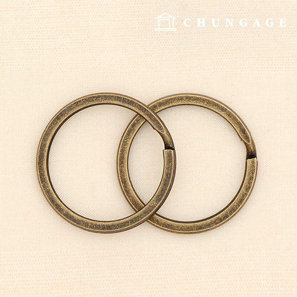 Kio-環 O 環 O 型環 Macrame-O-環 鑰匙圈 古董扁平黃銅 黃銅 25 毫米 48072