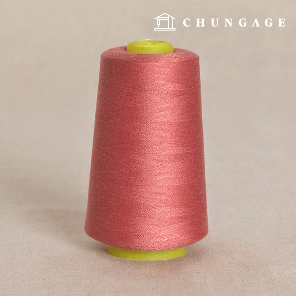 包縫線縫紉線縫紉線縫紉機線40支2套智慧縫紉線玫瑰粉紅 40443