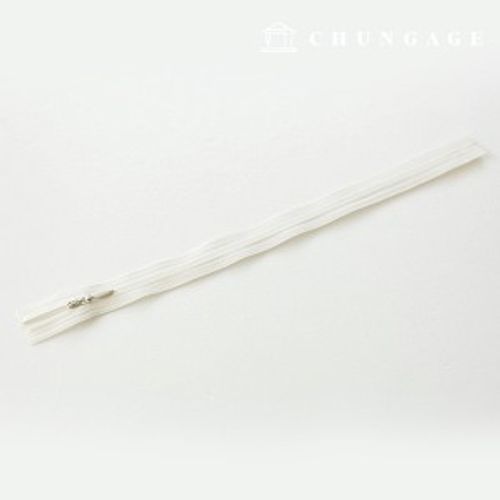Console拉鍊 單溶膠拉鍊 隱形拉鍊 25cm 白象牙