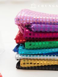 亮片面料閃光布舞台禮服派對面料萬聖節新 E 10 種