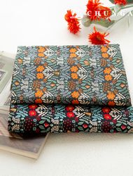 綿牛津布 花卉圖案花布 貓森林 2種