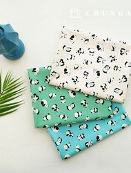 20片棉布，3種抗菌動物布料，熊貓寶寶