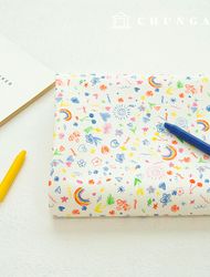 帆布布料綿 10 單位花花卉圖案布料素描