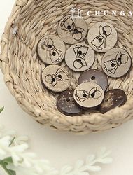 Old/老木紐帶 12mm 米色圓形太陽網男木紐帶 72678