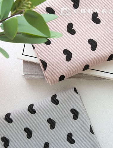 燈芯絨布 強力中型燈芯絨 8W 燈芯絨愛心方形布 寬幅冬季布 臉頰愛心 2款