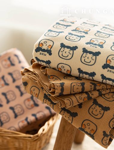 燈芯絨布 強力罩杯 16W 燈芯絨梭織布 面紋 寬幅冬季面料 3種可愛小可愛