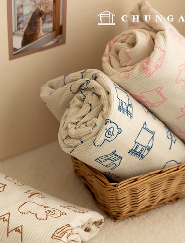 燈芯絨布 強力金色小窩 8W 燈芯絨布料 動物冬季冬季布料 我的家 3 種類型