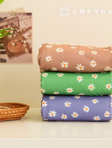 燈芯絨布強力小金色16W燈芯絨布料花卉圖案花朵寬幅冬季布料3種金色雛菊