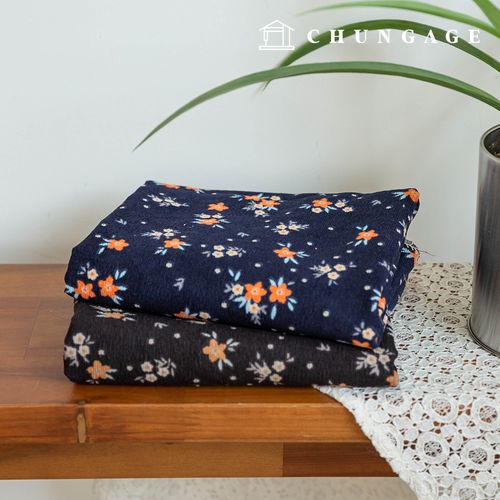 強力 16W 燈芯絨布料，花卉圖案燈芯絨布料，寬幅，冬季布料，維吉尼亞，2 種類型