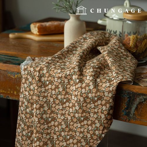 燈芯絨布料，16W 強力燈芯絨布料，花卉圖案，寬幅冬季布料，Wonderflow，2 種類型