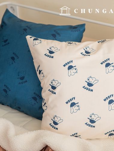 燈芯絨布料，採用強力16W燈芯絨布料，動物圖案，寬幅，冬季布料，4種小狗圖案