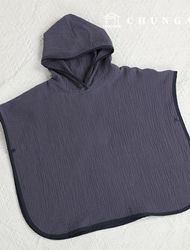服裝繪圖幼兒浴衣衣服製作雨披風格繪圖 P1659