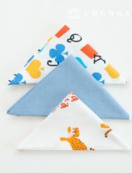 布料包動物廢料布料字母棉和羊毛玩具狗衣服製作廢料布料3種130