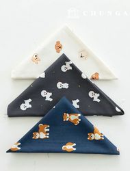 布料包 小狗動物碎布 米色黑色 碎布 3種 121
